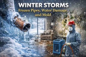 winter storms and frozen pipes