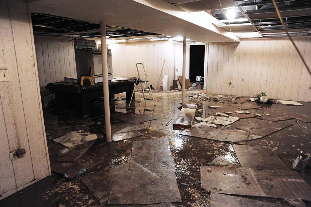 flooded basement